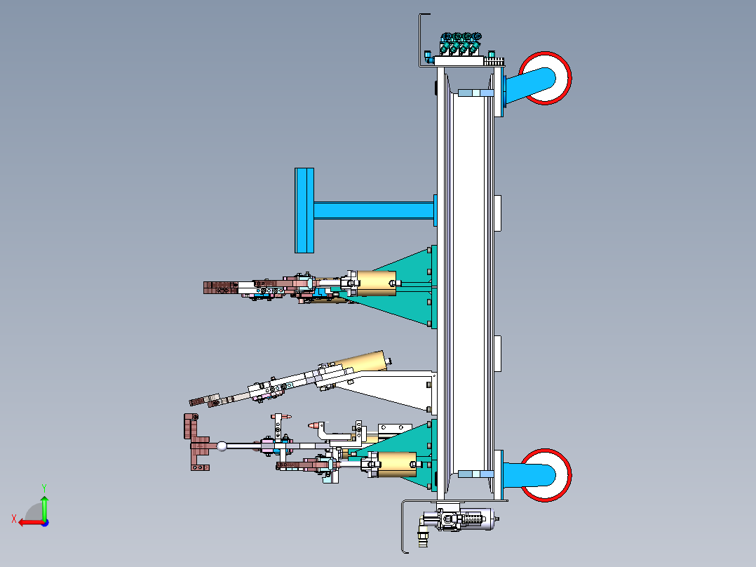 YM07D-5601-HJ072 后围总成焊具后视图