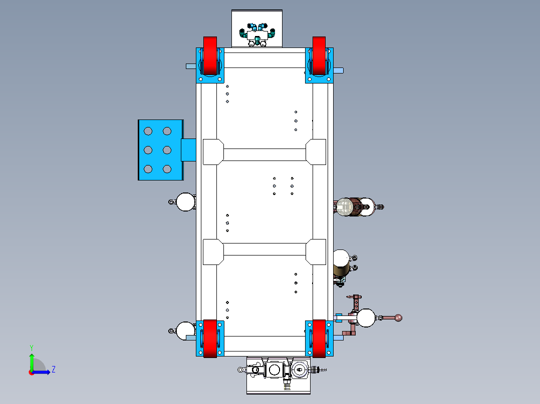 YM07D-5601-HJ072 后围总成焊具左视图