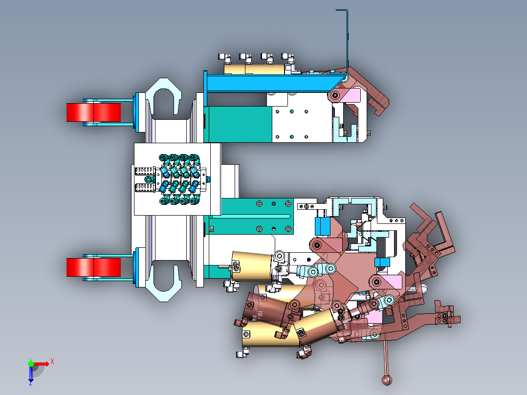 YM07D-5601-HJ072 后围总成焊具俯视图
