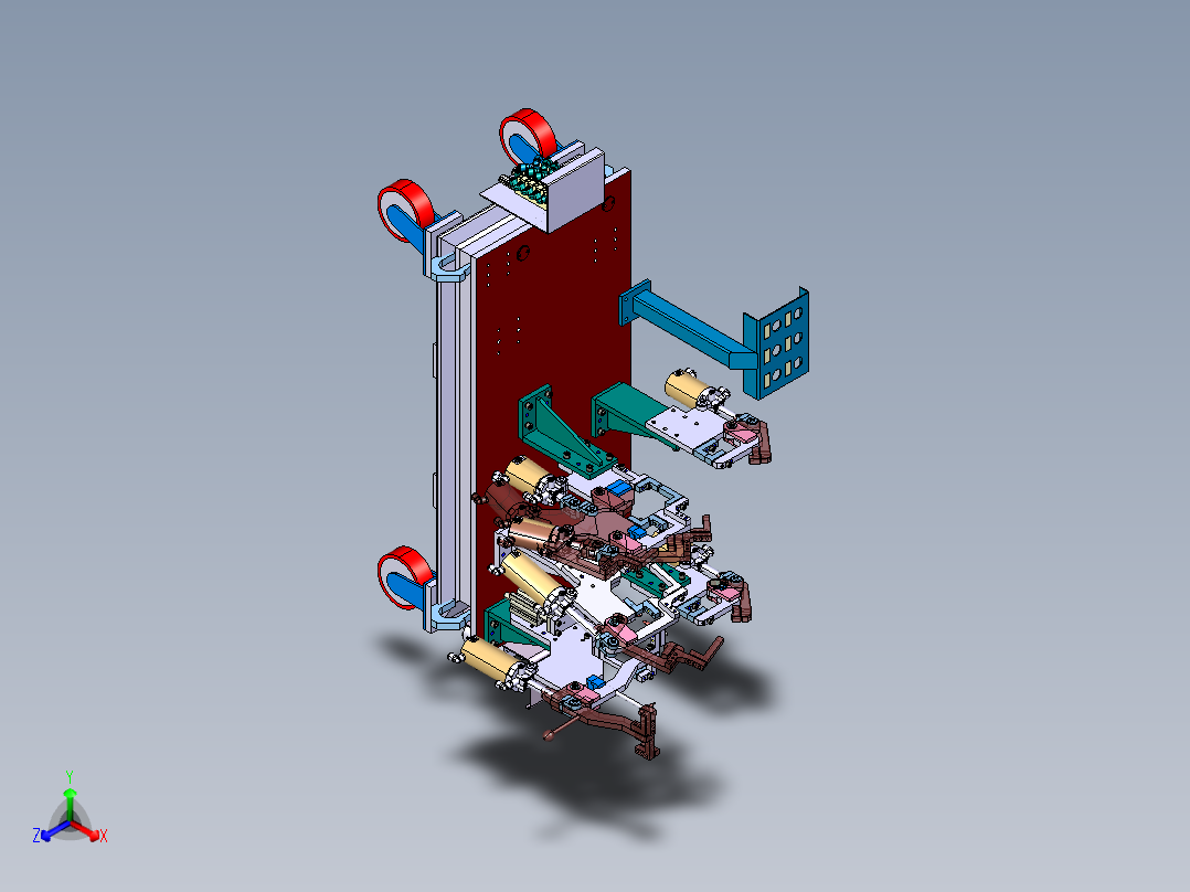 YM07D-5601-HJ072 后围总成焊具正等轴测图