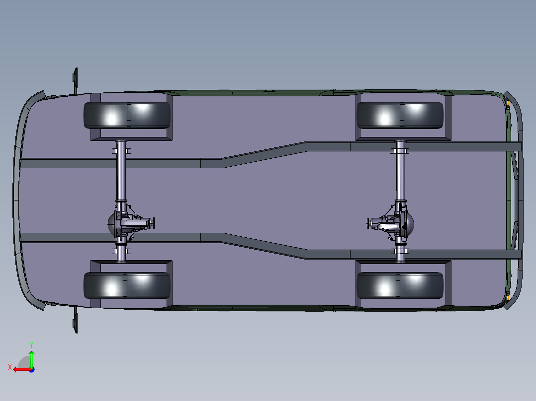 老式面包车后视图