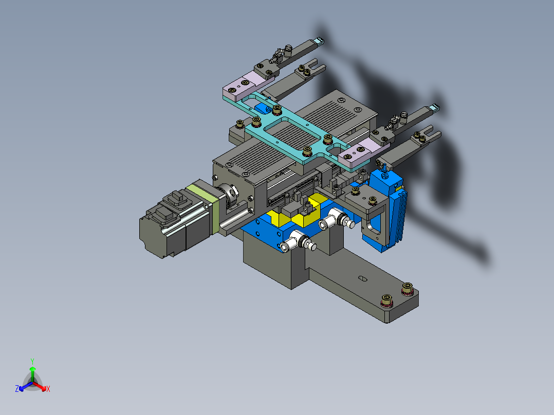 全自动硬盘摆臂钢珠铆合机proe4.0可编辑