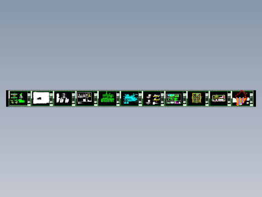 50MWp渔光互补太阳能光伏发电站工程图纸CAD图纸
