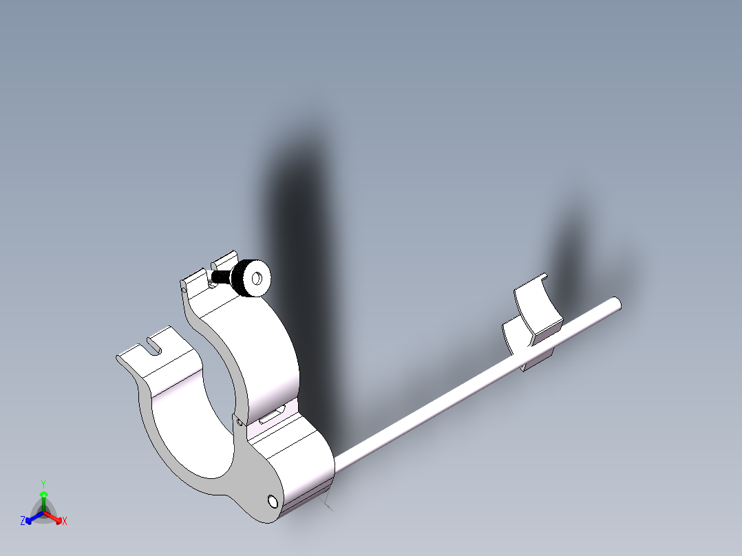 穿刺架正等轴测图