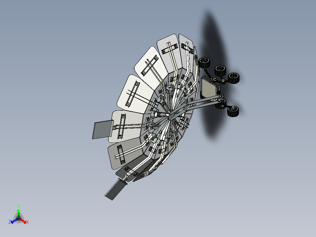 SF1.0月球车模型3D数模图纸 IGS格式