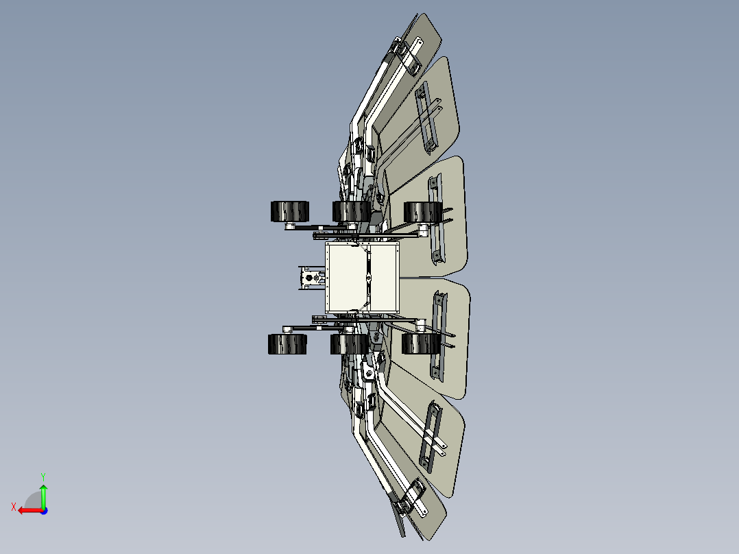 SF1.0月球车模型3D数模图纸 IGS格式后视图