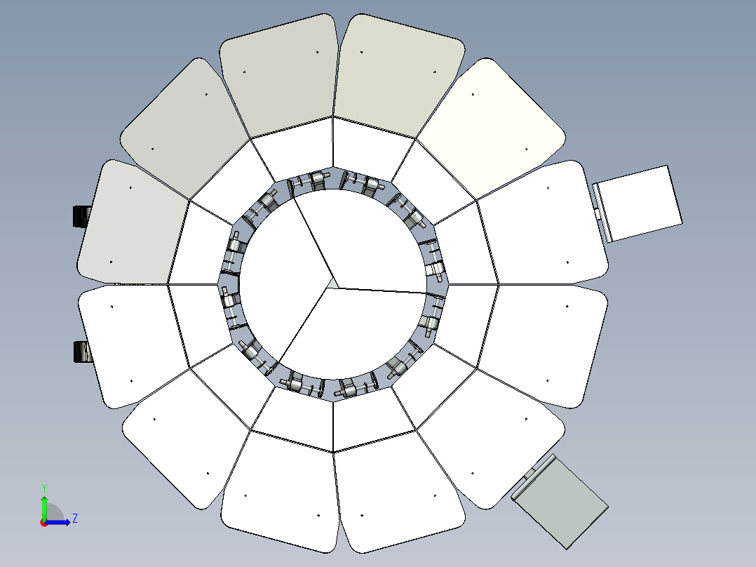 SF1.0月球车模型3D数模图纸 IGS格式左视图