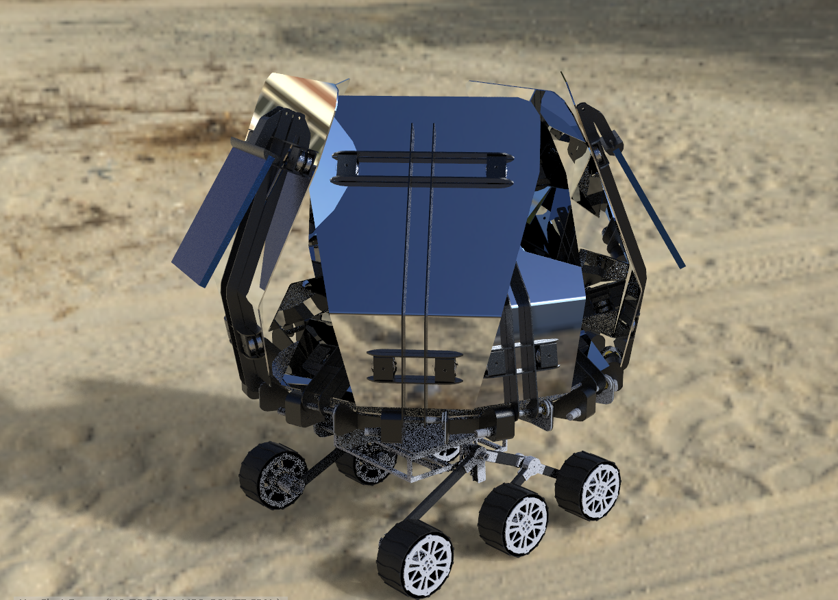 SF1.0月球车模型3D数模图纸 IGS格式