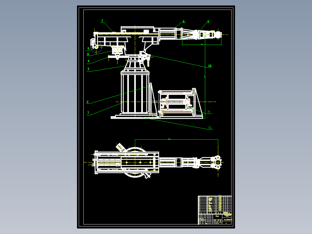 车床上料机械手结构设计