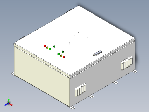 电器柜 电控柜 (2) 机械设计素材