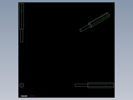 端桿軸承用連結桿YFGP.YFGS-2D多系列多零件图纸模型