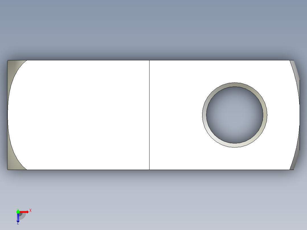 U接頭10.,12.,14.,16-3D多系列多零件图纸模型俯视图