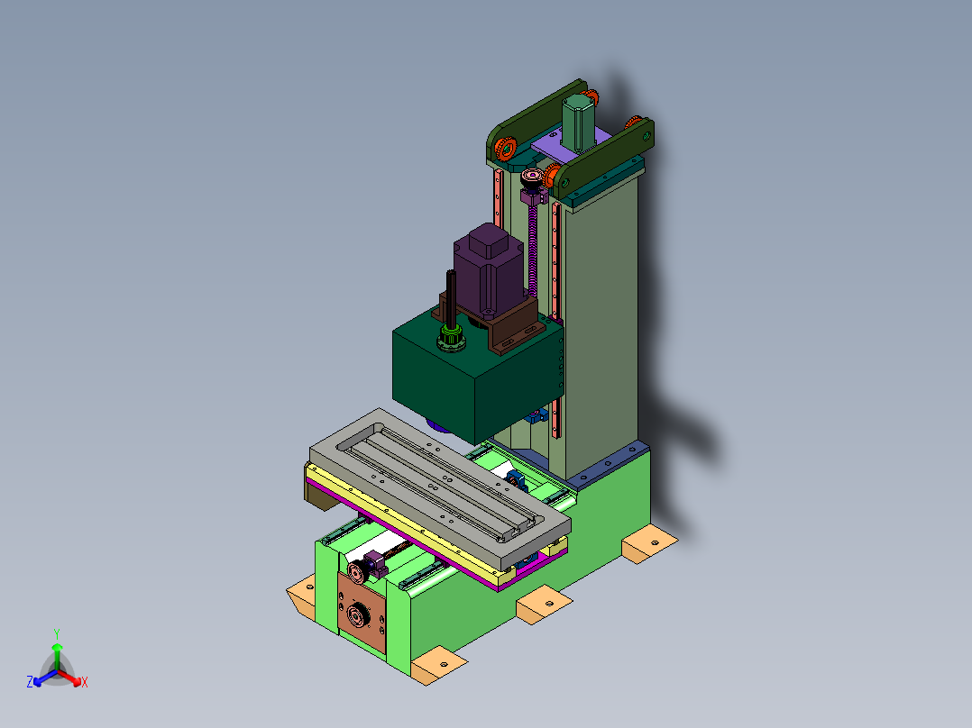 三轴滚珠线轨高速数控铣床