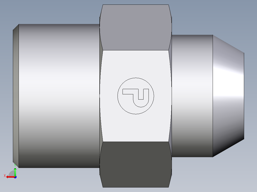 卡套式工业通用硬管接头EO_Weld_connector_AS12S71X后视图