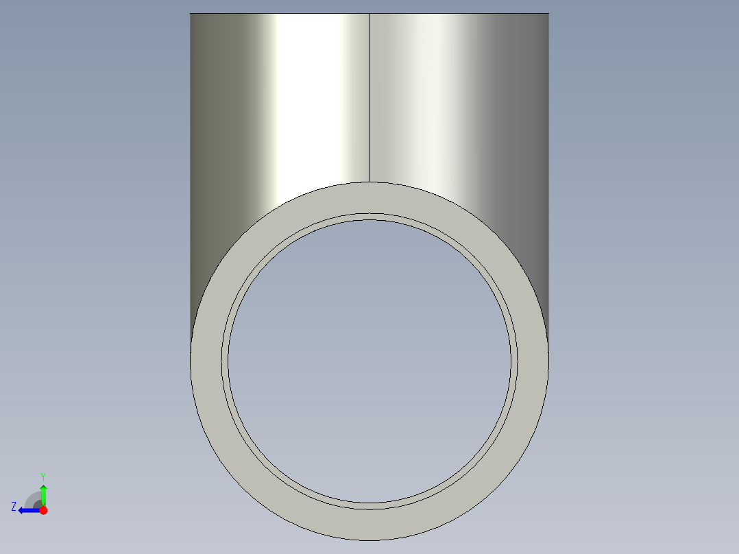 船舶管路系统SeaCor_Tee_SxSxS_37J101020_2in右视图