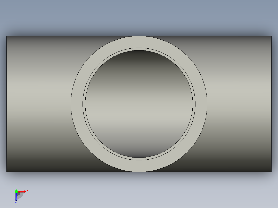 船舶管路系统SeaCor_Tee_SxSxS_37J101020_2in俯视图