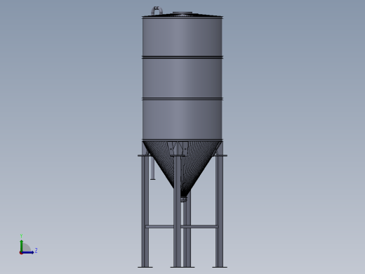 水泥筒仓左视缩略图