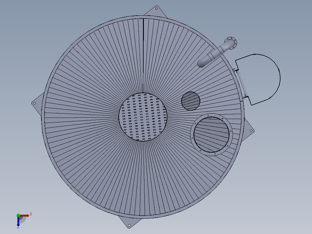水泥筒仓俯视图