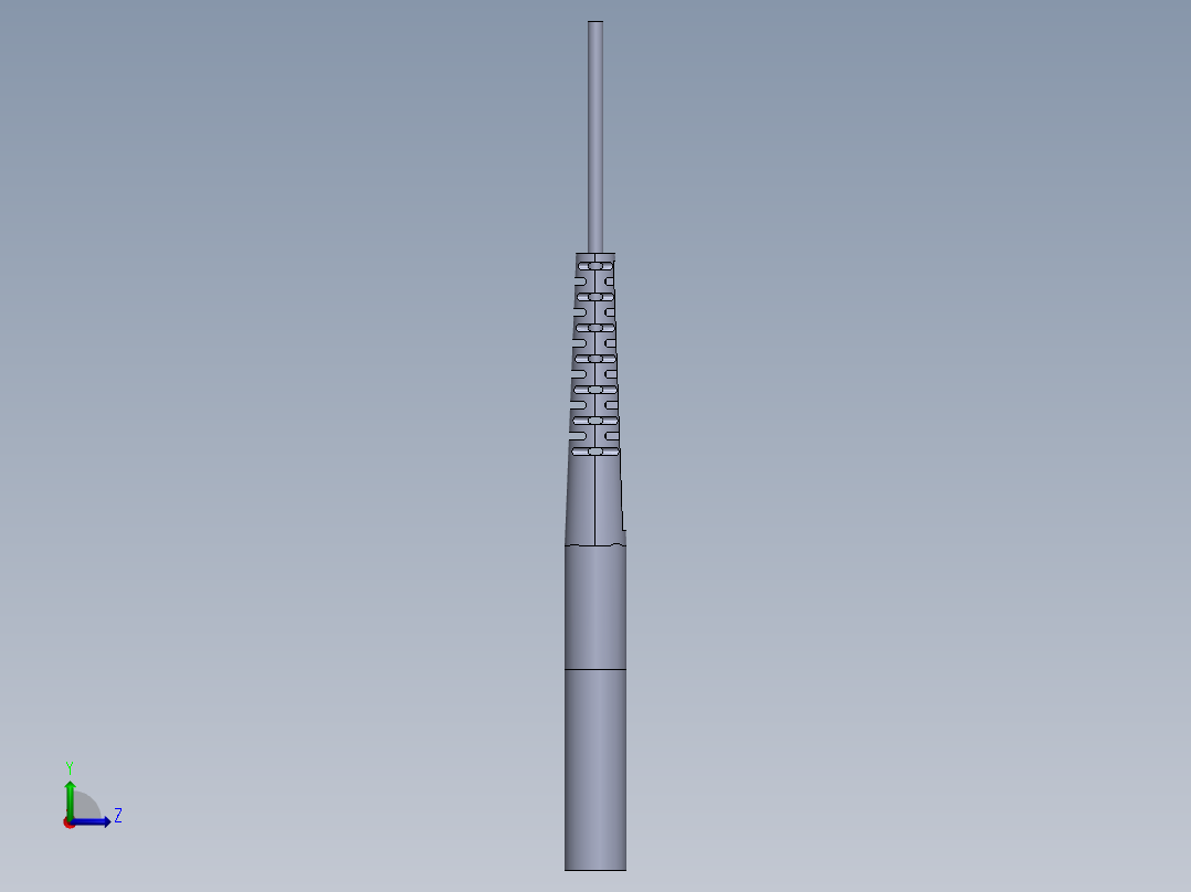 FFR-410 检测距离30mm 1M线 安装头M4左视图