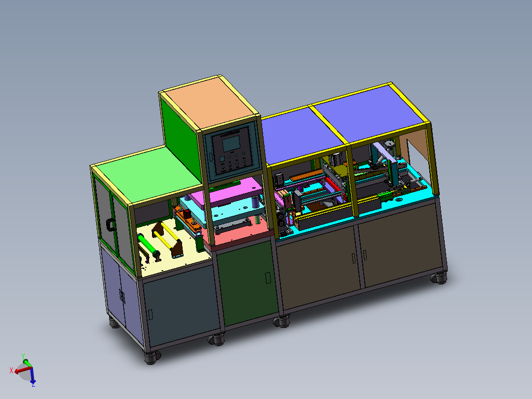 锂电池铝膜自动成型机