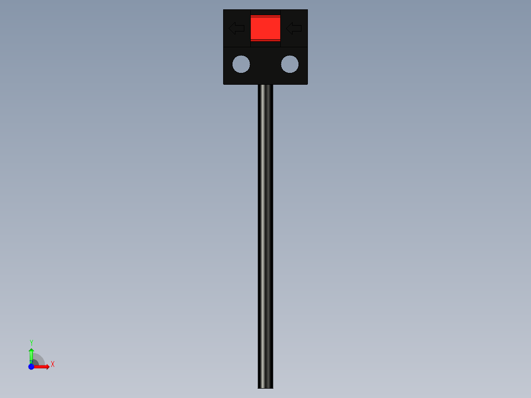 槽型光电传感器LU-L24前视图
