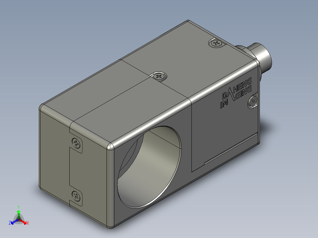 大恒相机镜头Daheng_MER2-W90(S90)_3D_Drawing多系列图纸