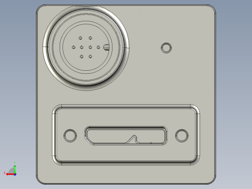 大恒相机镜头Daheng_MER2-W90(S90)_3D_Drawing多系列图纸后视缩略图