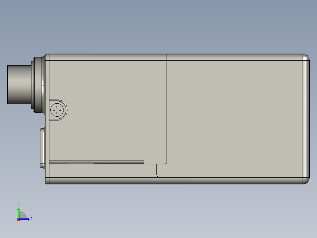 大恒相机镜头Daheng_MER2-W90(S90)_3D_Drawing多系列图纸左视图