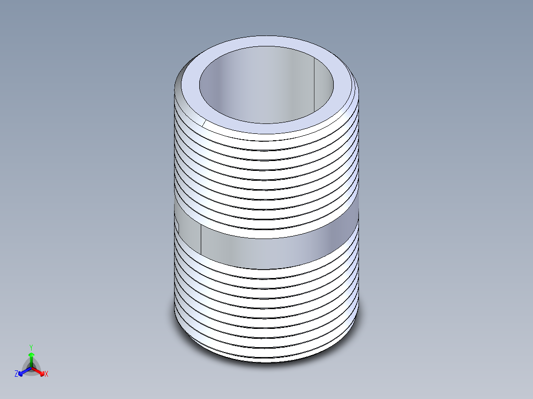聚氯乙烯配件33-Sch80_Nipple_MPTxMPT_861-134_1in x 2in主视图