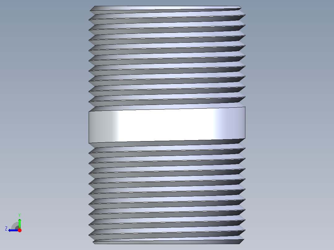 聚氯乙烯配件33-Sch80_Nipple_MPTxMPT_861-134_1in x 2in右视图