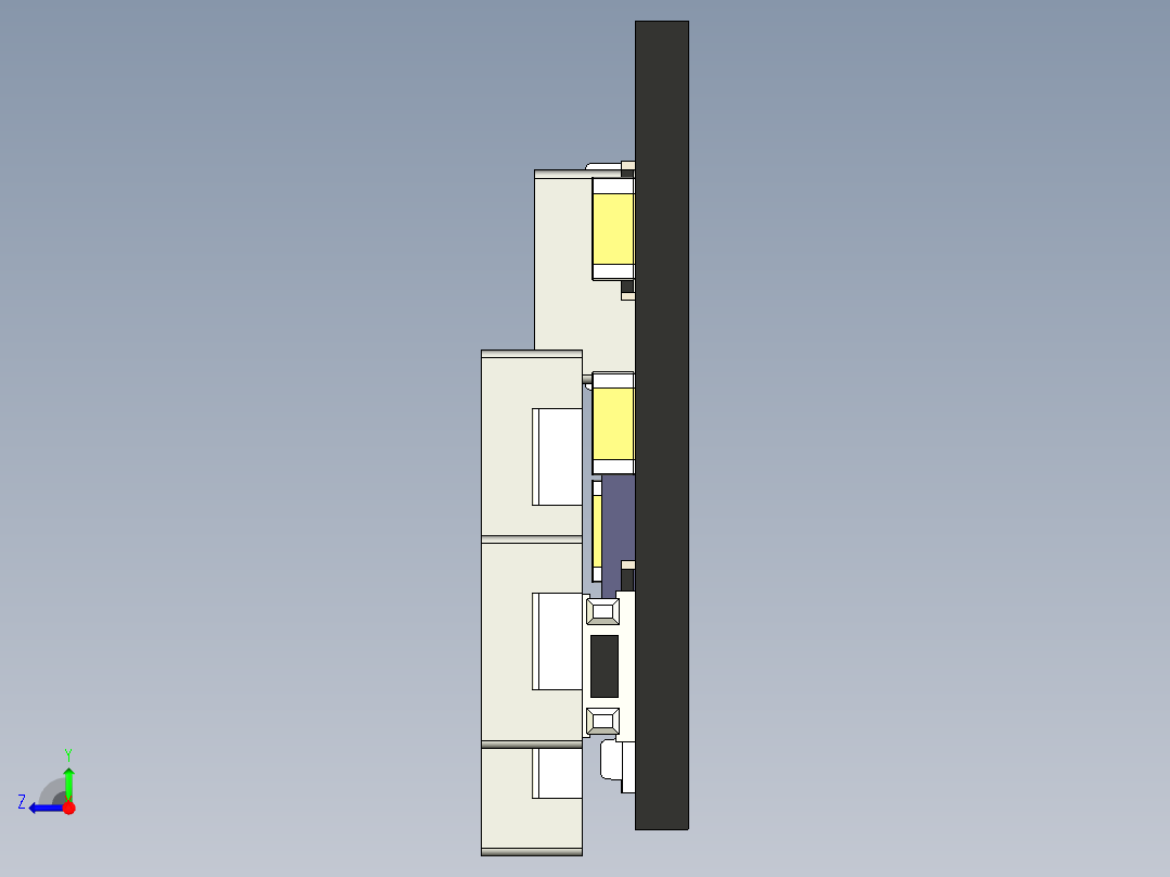 5v锂离子充电控制器模块18650右视图