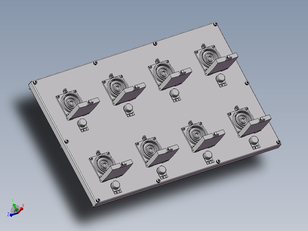 大功率航插连接器三维SW