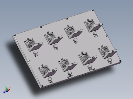 大功率航插连接器三维SW