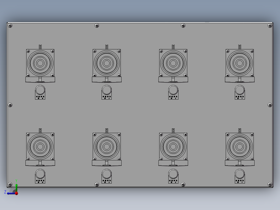大功率航插连接器三维SW右视图