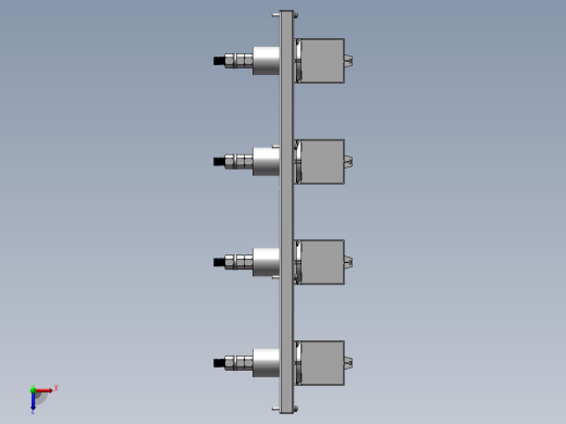 大功率航插连接器三维SW俯视缩略图