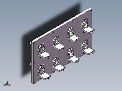 大功率航插连接器三维SW正等轴测缩略图
