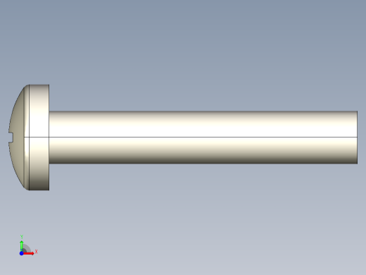 螺丝 M6 十字盘头-M6x35 Screw head.STEP前视缩略图