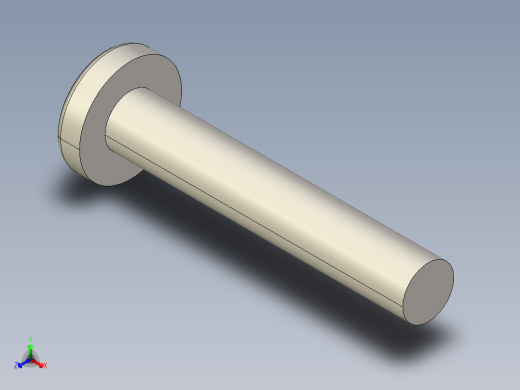 螺丝 M6 十字盘头-M6x35 Screw head.STEP正等轴测缩略图