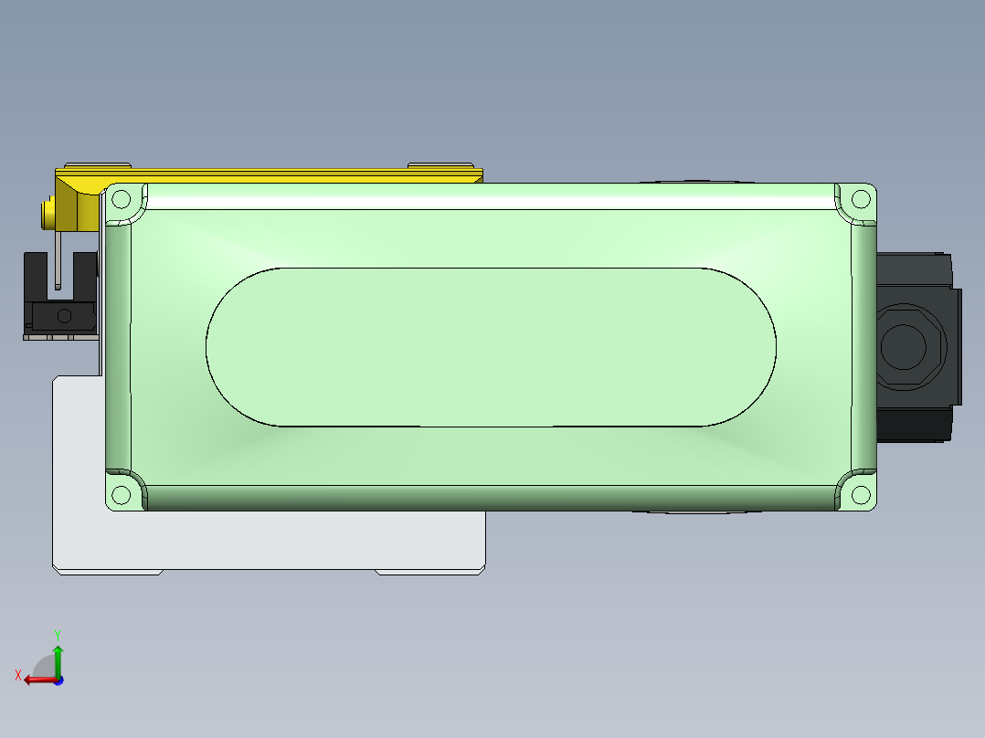 GTH内嵌丝杆全封闭GTH8S-BL-200W后视图