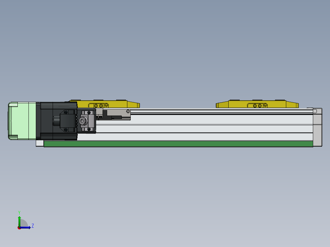 GTH内嵌丝杆全封闭GTH8S-BL-200W左视图