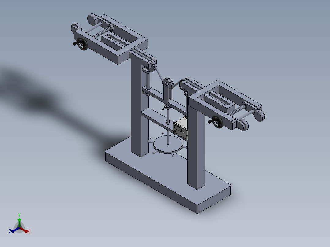 拉力强度检测设备sw18可编辑正等轴测图