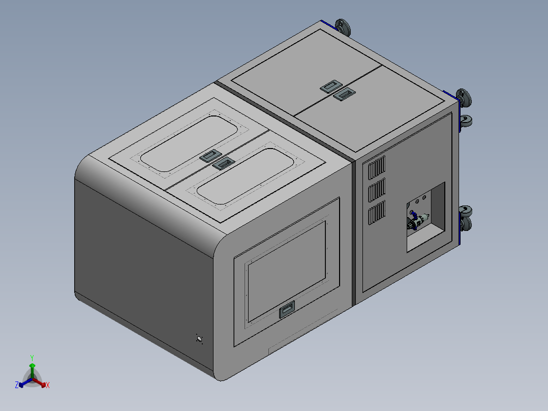 GT平面度直线度机台sw20正等轴测图