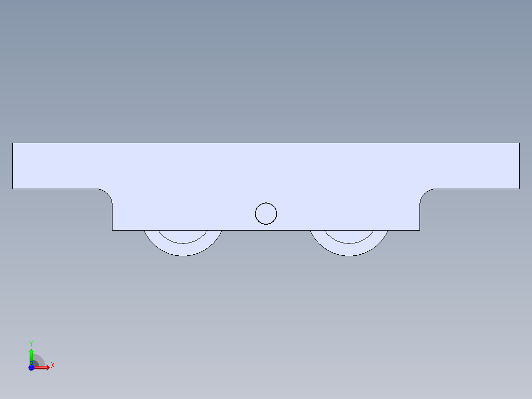 塑钢门窗滑轮前视图
