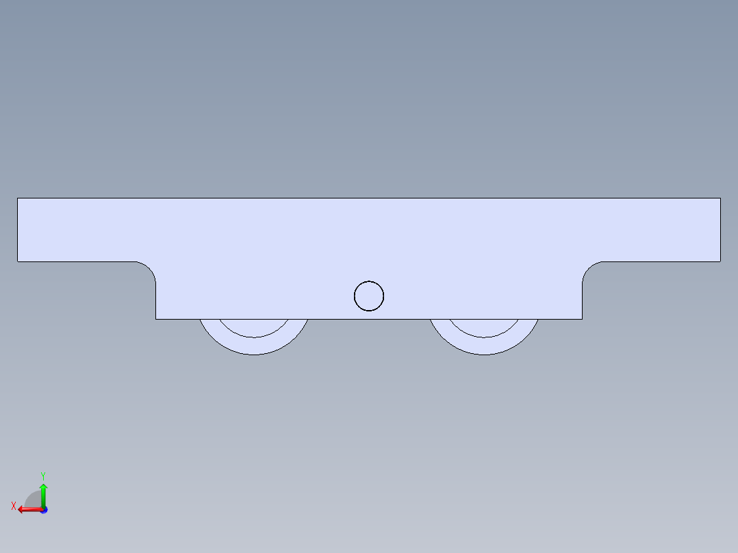 塑钢门窗滑轮后视图
