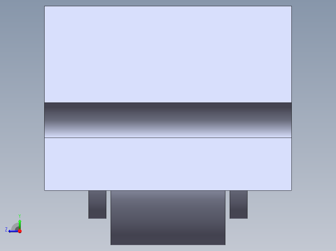 塑钢门窗滑轮右视图