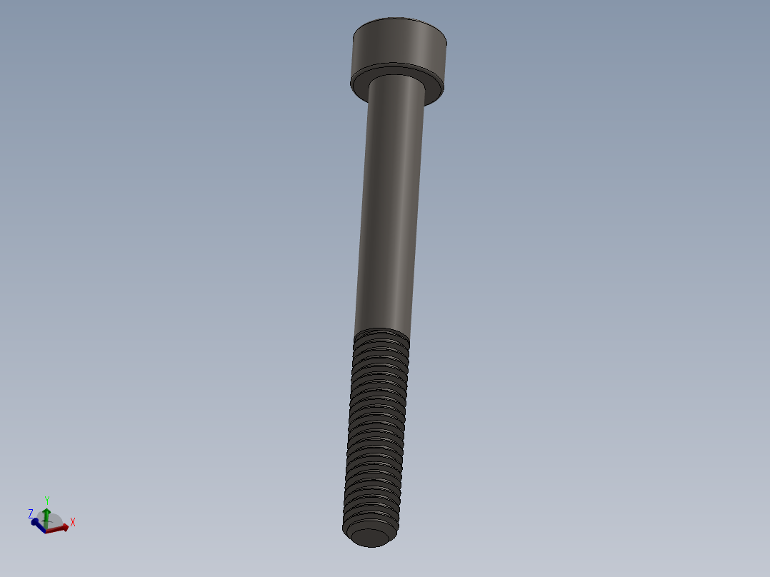 Screw_DIN_912_M6x55_A2.SLDPRT公制内六角螺钉