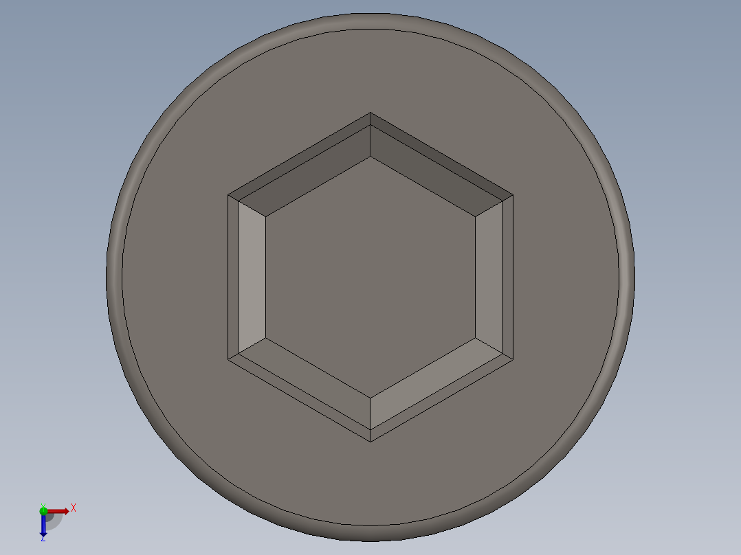 Screw_DIN_912_M6x55_A2.SLDPRT公制内六角螺钉俯视图