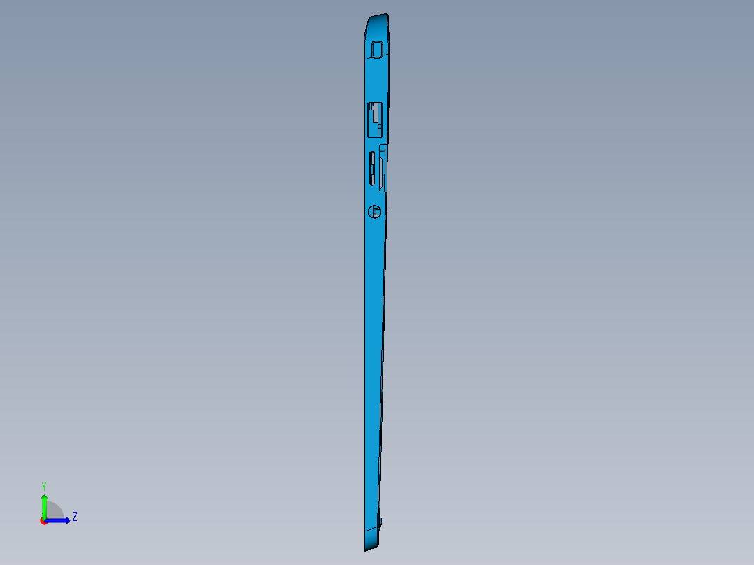 全铣件攻牙UG编程程序模型左视图