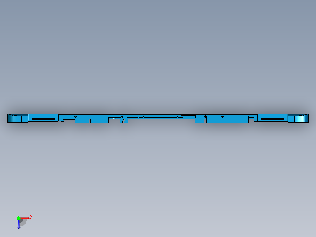 全铣件攻牙UG编程程序模型俯视图