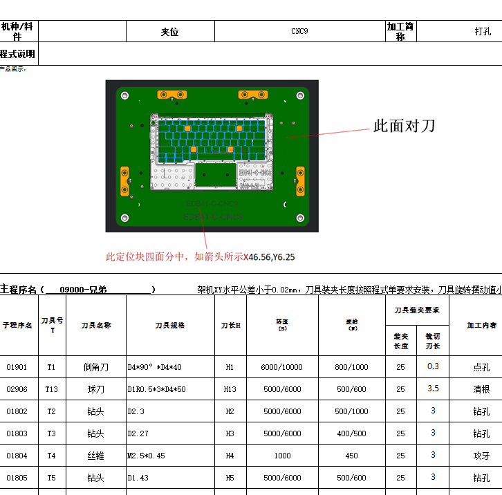 全铣件攻牙UG编程程序模型
